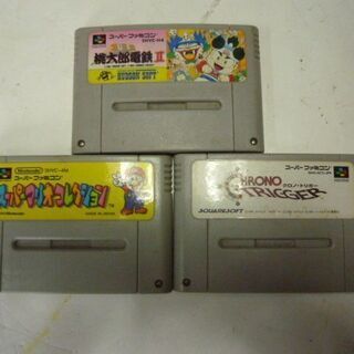 スーパーファミコン　ソフト　３本セット　動作未確認　ジャンクの画像