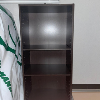 収納棚　ダークブラウンの画像