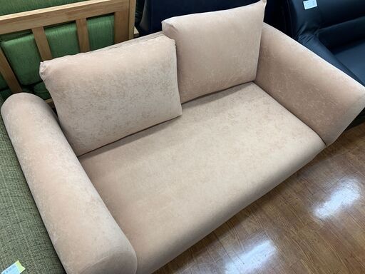 2人掛けソファ　アイボリー