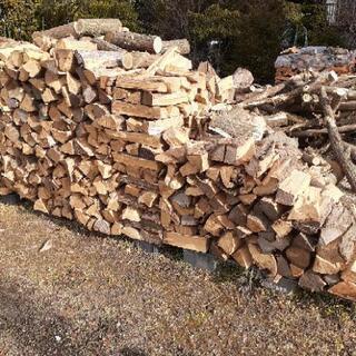 ★配達無料エリアあり　乾燥　アカシヤ　100キロ単位　ストーブ薪の画像