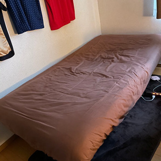 無印ジングルサイズ脚付きマットレス、一人暮らしの画像
