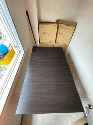 【引取り限定】拡張式ダイニングテーブル 中古