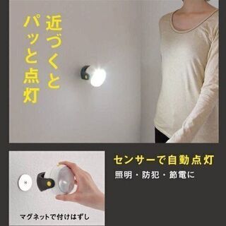 【新品】ムサシ RITEX 「自由に曲がる三脚で様々な場所に取付可能! 」 LEDどこでもセンサーライトの画像