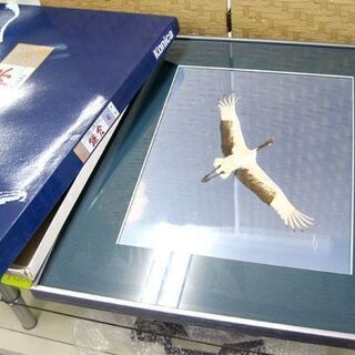 額縁 半切  古都シリーズ鎌倉 鶴/つる 写真フレーム 絵画など...