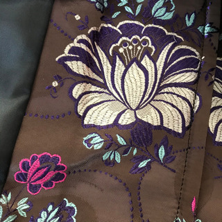 美品☆Peyton place ウールコート 襟ファー着脱可 サイズ9 ネイビー　ペイトンプレイス の画像