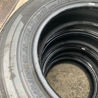 軽トラ.バン用145/80r12 4本　ほぼ新品