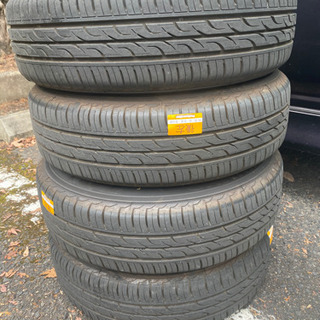 2019年製 155 65 r13 タイヤ4本ホイールセット+スペアタイヤ1本の画像