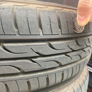 2019年製 155 65 r13 タイヤ4本ホイールセット+スペアタイヤ1本の画像