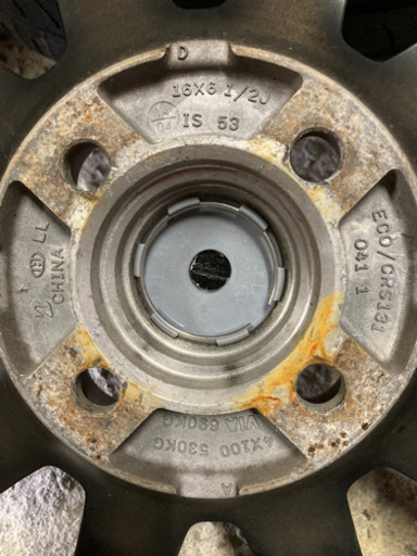 ?中古ラジアルタイヤ&アルミホイールセット　185/55R16 2分山