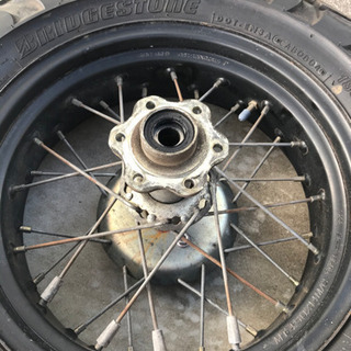 【引き取り者決定】tw200  tw225 タイヤホイルセット　後輪　の画像