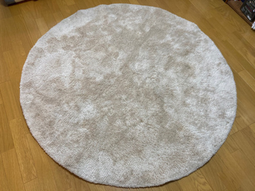 定価3万　momonatural 円形　ラウンド　カーペット　ラグ　ベージュ