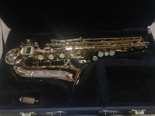 金メッキ！アンフリー カーブドソプラノサックス HiGキー付き 美品