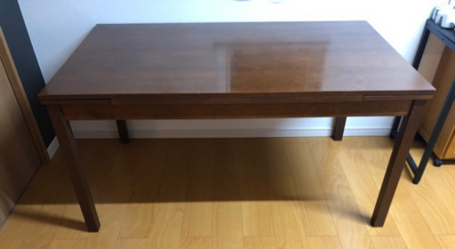 無印良品　ダイニングテーブル　エクステンション