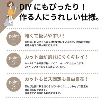 プライウッド 棚板 シェルホワイト 20×450×900mm の画像