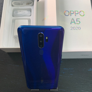 【美品】OPPO A5 2020 CPH1943 ブルー 【SIMフリー】