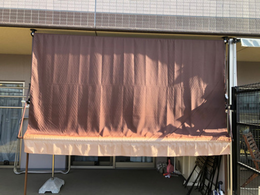 お値下げ‼️オーニング3mブラウン前幕付きお届け要相談