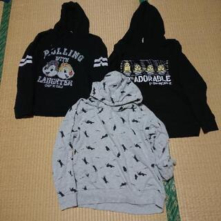 中古黒パーカー2点セット