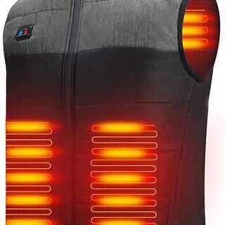 ☆限定一着☆加熱ベスト ヒートジャケット 加熱服 USB充電式電...