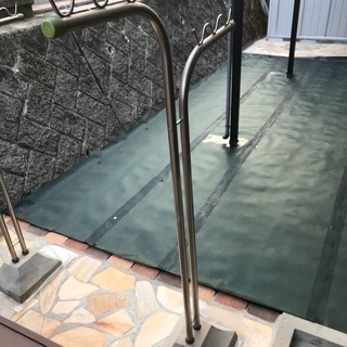 物干し台と竿受け