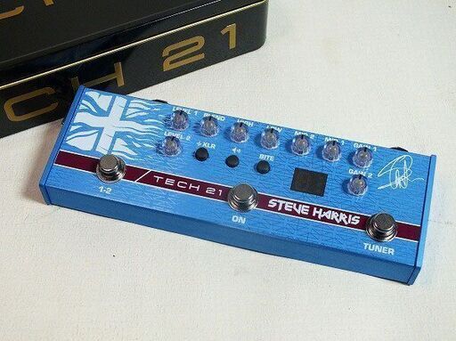 【苫小牧バナナ】美品 TECH21 ベース用 エフェクター SH1 Steve Harris Signature Model ケース付き 動作OK♪