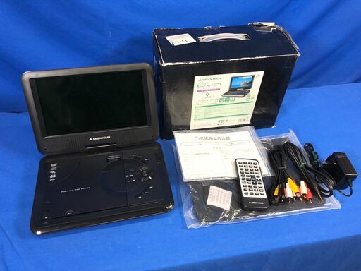 【管理KRK301】GREEN HOUSE 9DCB2PDV 9インチ ポータブルDVDプレーヤー