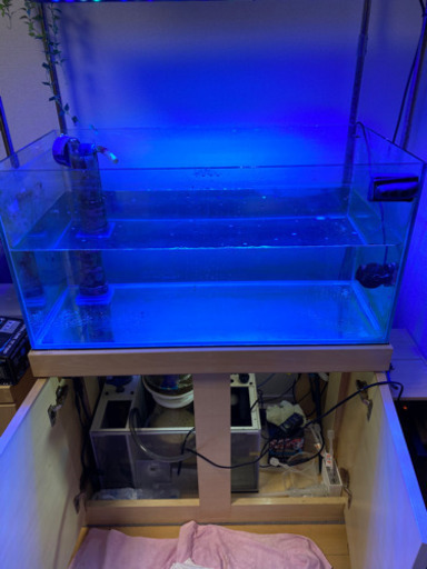 90cm オーバーフロー水槽　サンプ付き