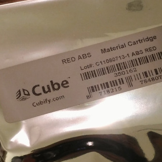 3D Systems 3Dプリンタ Cube用ABSフィラメント 赤