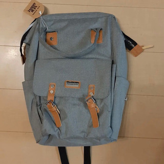 【4/18まで】値引き！限定1点　マザーズバッグ リュック 保温ポケット 大容量　グレーの画像