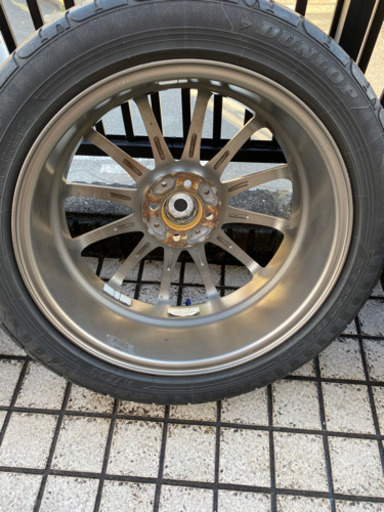 205/50/17  【値下げ】　ブロンズ　6.5J  PCD100  OFF53  ガリ傷無し　タイヤ2017年製　4分山