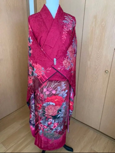 振袖　美品　赤　成人式