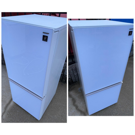 お値下げしました❗2018年製 シャープ SHARP SJ-GD14D-W [プラズマクラスター冷蔵庫 (137L・つけかえどっちもド
