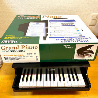 kawai ミニピアノ グランドピアノ　黒　32鍵の画像