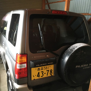 カテゴリ変更しました 今週中❗️ 2001年式 パジェロミニ 4wd 中古車 雪道 悪路 スタッドレスタイヤ三菱の画像