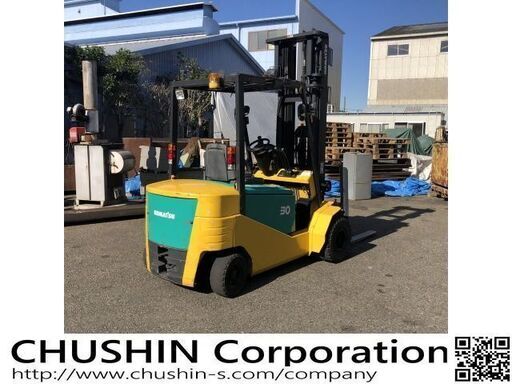 3トン　バッテリーフォークリフト　ハイマスト　5.7ｍ　FSV(フルフリ・三段マスト)　使用少ない!!
