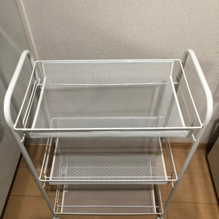 イケア IKEA HORNAVAN ラック キャスター キッチン...