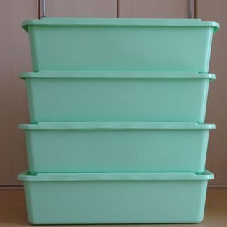 *****決まりました****収納ケース（衣装ケース・クローゼット・押し入れ等に）4個の画像