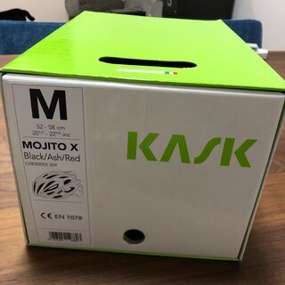 ロードバイク ヘルメット kask カスク mojitoX レッド/ブラック Mサイズ（52-58cm）の画像