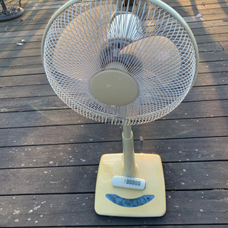 古い扇風機(リモコン付き)