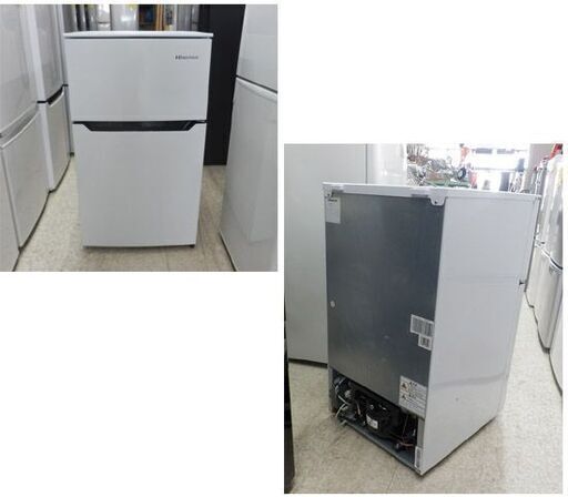 冷蔵庫 93L 2018年製 ハイセンス 93L HR-B95A 2ドア 100Lクラス  白 コンパクト ２ドア Hisense  
