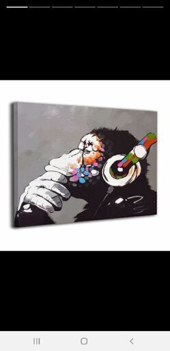 新古品★バンクシー Banksy アートパネル★40x50cm