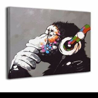 新古品★バンクシー Banksy アートパネル★40x50cm