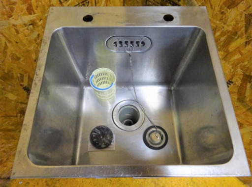 (128-0)業務用 ステンレス 1槽シンク BG無し W400D400H800 中古品 流し台 厨房機器 飲食店 店舗
