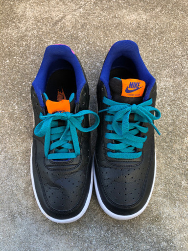 【中古】NIKE◆COURT VISION LO SL/CD5465-003/27cm/ブラック/レザー/中古【シューズ】