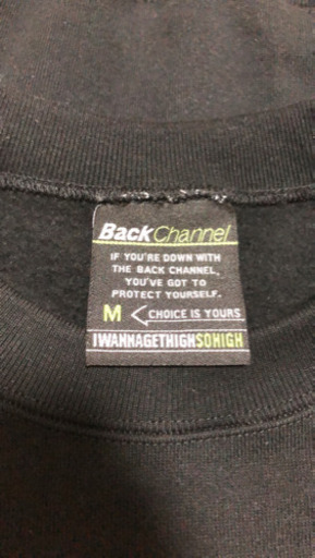 backchannel バックチャンネル　オフィシャルロゴ　スウェット