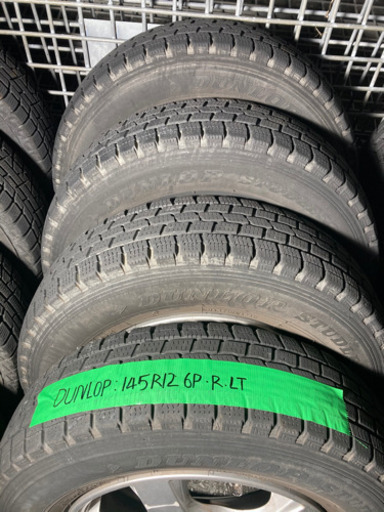 冬タイヤ　格安　145R12 6PR LT 4本　⑥