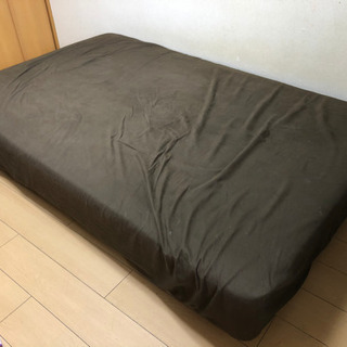 セミダブルベッド＋厚さ8cm低反発マットレスの画像