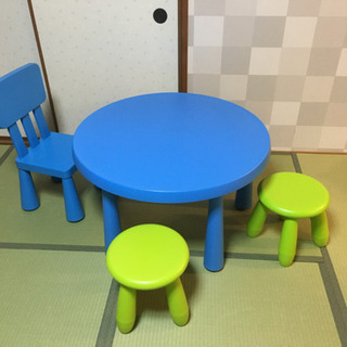 IKEA イケア　デスク　チェア  セット　MAMMUT マンムット