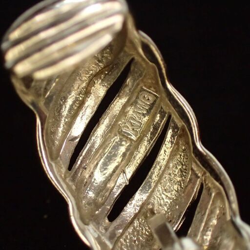 E397 K18 K14 コンビ イヤリング 3.6g リバーシブル レディース 片耳