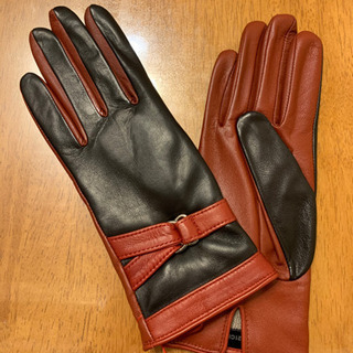 ちょっと訳あり、レディース高級革手袋　の画像