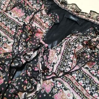 【CAROLL】蓮の花柄のアジアンチュニック【直接受渡のみ】の画像
